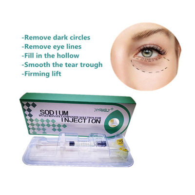 Solución de hialuronato sódico para los ojos Elimina las ojeras Relleno cutáneo 1 ml