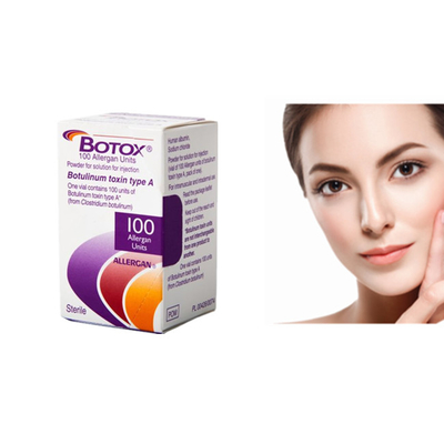 Toxina Botulínica Inyectable Polvo Blanqueador Eliminación de Arrugas 100 unidades Botox