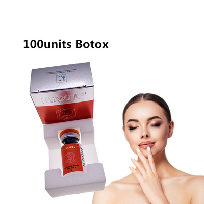 La inyección de Botox de 100 unidades elimina líneas finas faciales
