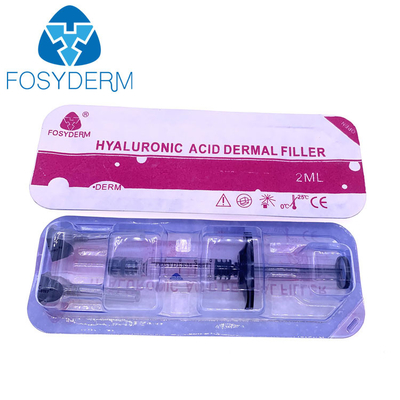 plenitud de los labios 2ml inyectando el llenador cutáneo ácido hialurónico de Fosyderm
