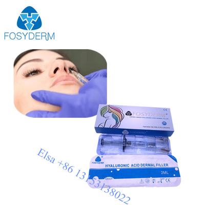 Llenador cutáneo ácido inyectable de Fosyderm Hyaluornic con los llenadores de la cara de la nariz del labio del lidociane 2ml