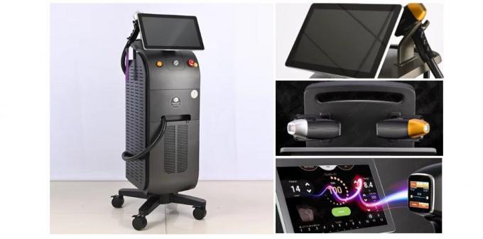 Laser de depilación permanente Ultra delgada pantalla 4k 808nm Diodo láser de depilación láser de titanio 1