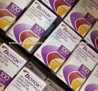 La inyección antienvejecedora 100units de Allergan  mecanografía una arruga anti