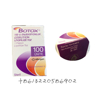 Arrugas Botulinum de la frente de las unidades de la toxina 100 de la inyección de Allergan Botox