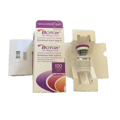 Inyección blanca de Allergan 100iu  para la toxina Botulinum facial