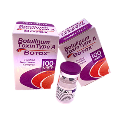 Las inyecciones Botulinum de la toxina de Allergan del retiro de la arruga mecanografían un 100iu Botox