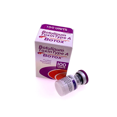 Quitando las líneas faciales unidades Botulinum Allergan o de la toxina 100
