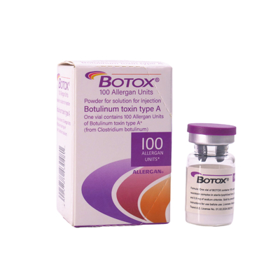 Allergan 100 unidades Toxina botulínica Inyección de belleza Cuidado de la piel para las arrugas