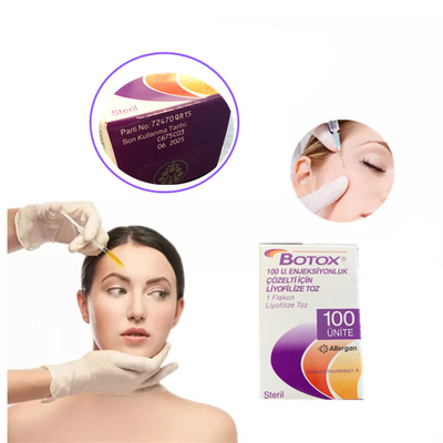 Allergan 100 unidades Toxina botulínica Inyección de belleza Cuidado de la piel para las arrugas