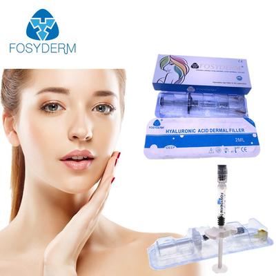 Relleno facial de piel con ácido hialurónico