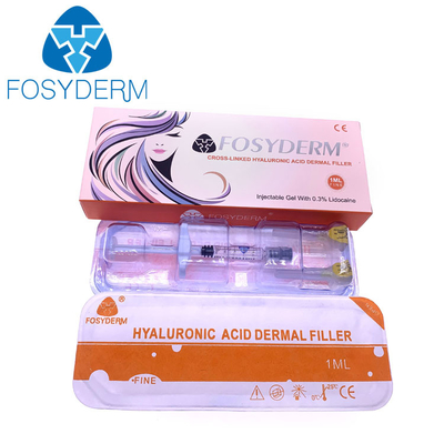 Inyección de relleno dérmico de HA de 1 ml para arrugas de la frente Fosyderm