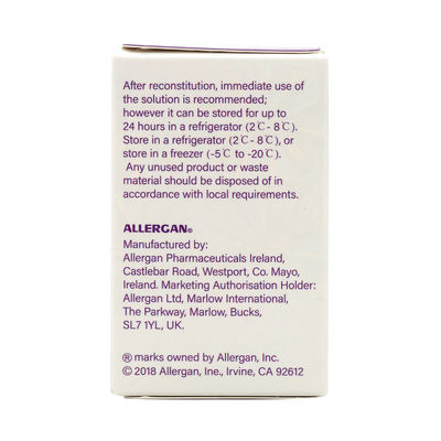 Toxina botulínica Allergan de alta calidad, 100 unidades, en polvo