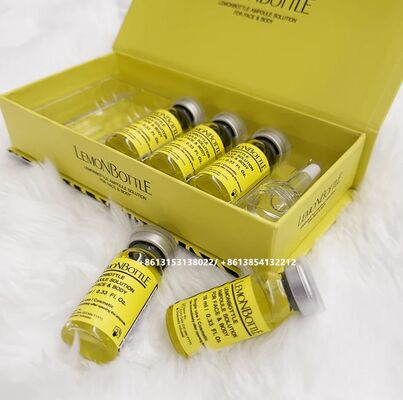 Solución de lipólisis disolvente de grasa de botella de limón 10 ml × 5 viales