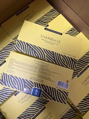 Solución de lipólisis disolvente de grasa de botella de limón 10 ml × 5 viales