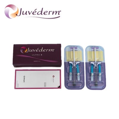 Relleno dérmico de ácido hialurónico Juvederm para contorno facial y reducción de arrugas