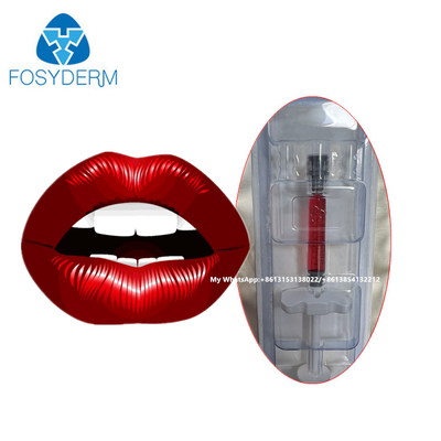 Relleno para labios rojos Ácido hialurónico Relleno cutáneo inyectable con vitamina B12 para labios 1 ml
