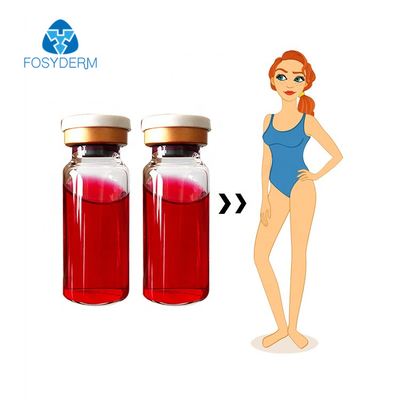 La solución lipolítica roja 10ml Mesotherapy del suero inyectable de Fosyderm para la grasa disuelve