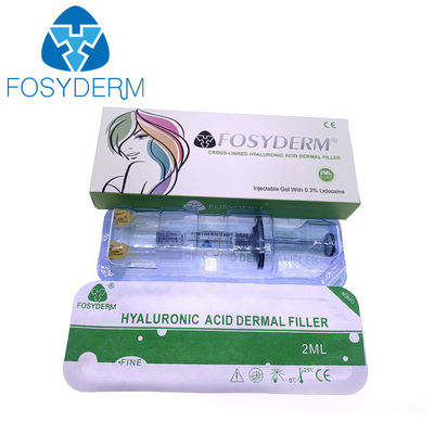 Llenadores de Fosyderm 2ml para las líneas finas ácido hialurónico facial cutáneo