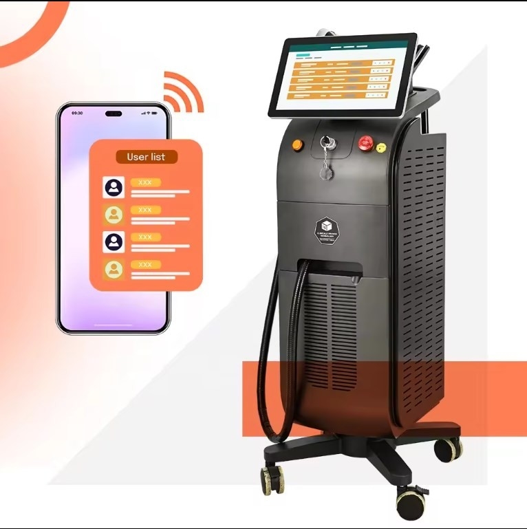 808nm Un/doble mango 1200W 1800W Diodo máquina de depilación láser hielo titanio para el salón