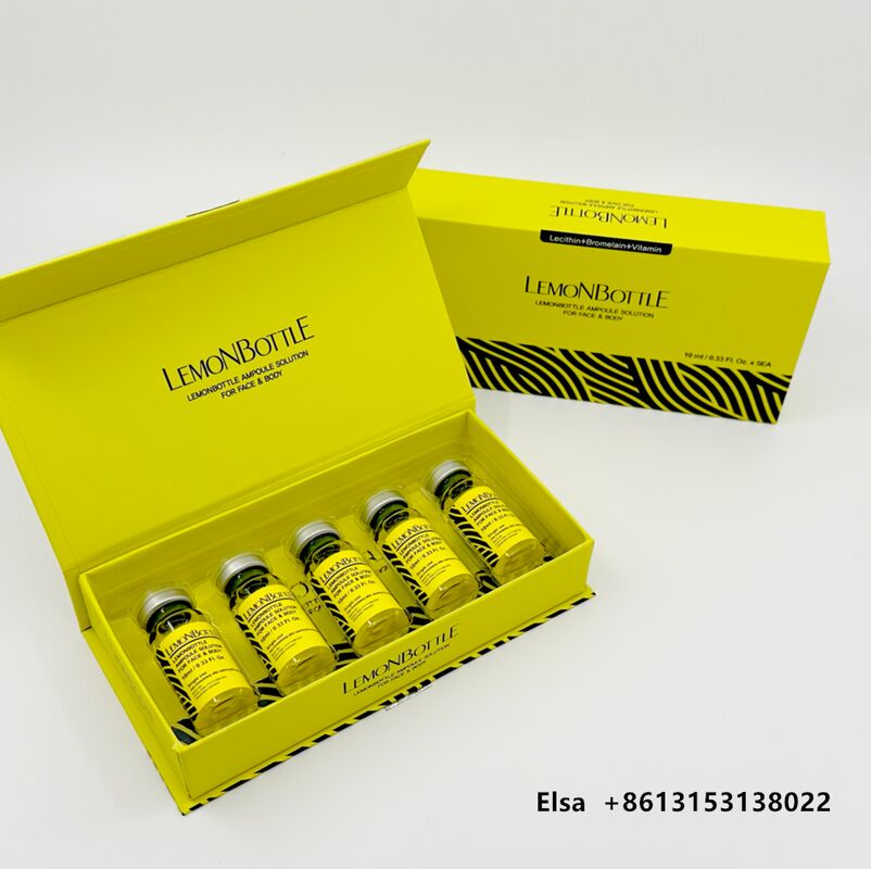 Botellas de limón Solución de lipólisis disolvente en grasa inyectable para el cuerpo