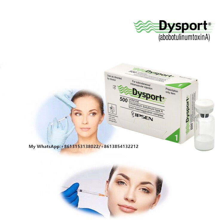Dysport 500 u Toxina botulínica cuidado de la piel eliminación de arrugas inyección de Botox