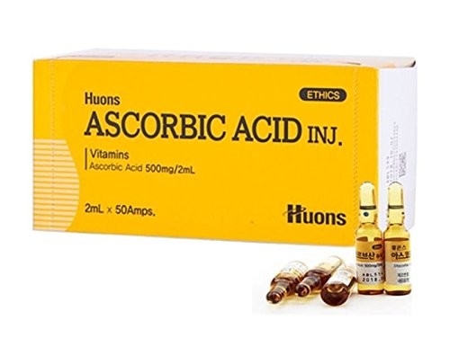 Ácido hialurónico y vitamina C combinados en Huons Acido ascórbico Tratamiento blanqueador para piel radiante