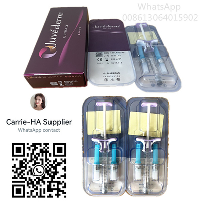 Llenadores transparentes Juvederm ultra 3 del labio de Juvederm Voluma cutáneos