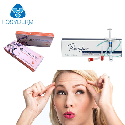 Inyección de relleno dérmico de HA de 1 ml para arrugas de la frente Fosyderm