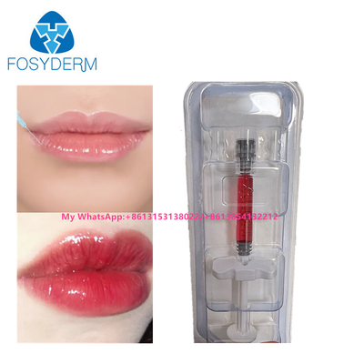 Relleno para labios rojos Ácido hialurónico Relleno cutáneo inyectable con vitamina B12 para labios 1 ml