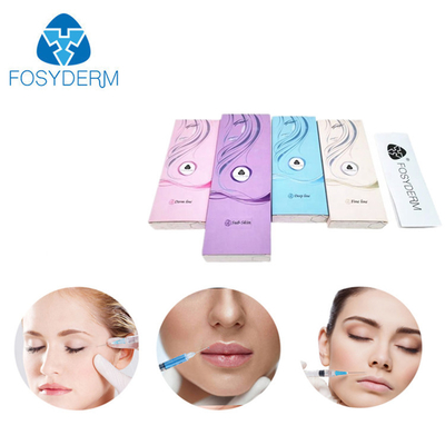 Gel cutáneo facial ha inyectable del llenador del ácido hialurónico con la jeringuilla de cristal
