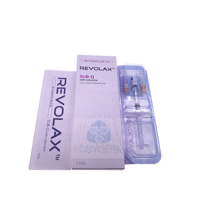 La cruz cutánea original del llenador de Corea Revolax ligó la inyección ácida hialurónica 24mg/Ml