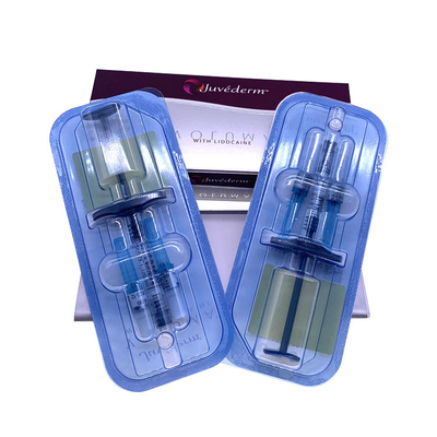 La cruz de Juvederm Voluma ligó la inyección cutánea pre llenada del llenador