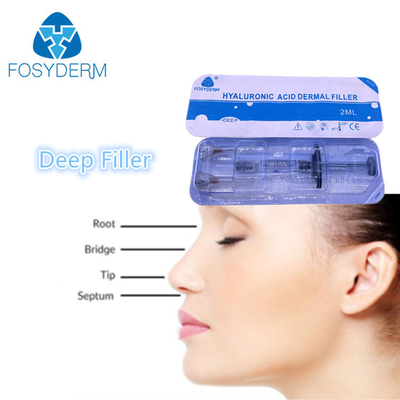 Llenador profundo cutáneo de la nariz de Fosyderm 2Ml del llenador de la ha del gel de la inyección